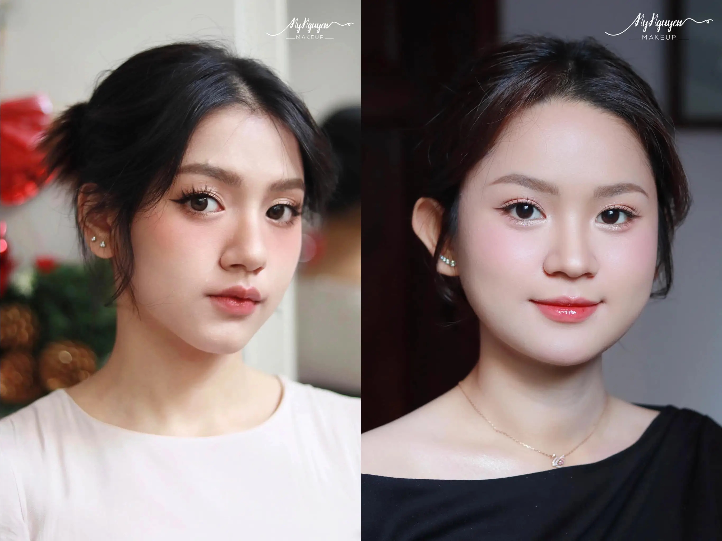 Khách hàng lựa chọn dịch vụ makeup tiệc trưa và sinh nhật tại tiệm NyNguyen Makeup Khách hàng lựa chọn dịch vụ makeup tiệc trưa và sinh nhật tại tiệm NyNguyen Makeup