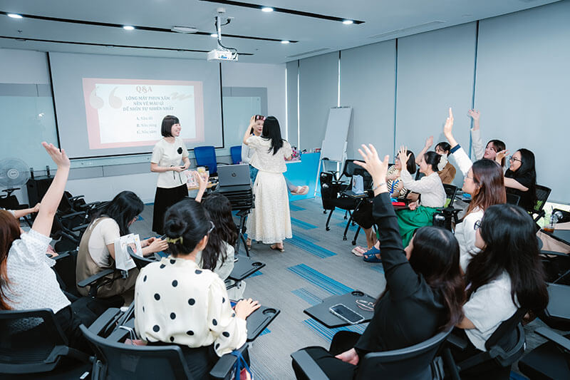 Có thể thấy các học viên rất năng động trả lời câu hỏi Có thể thấy các học viên rất năng động trả lời câu hỏi