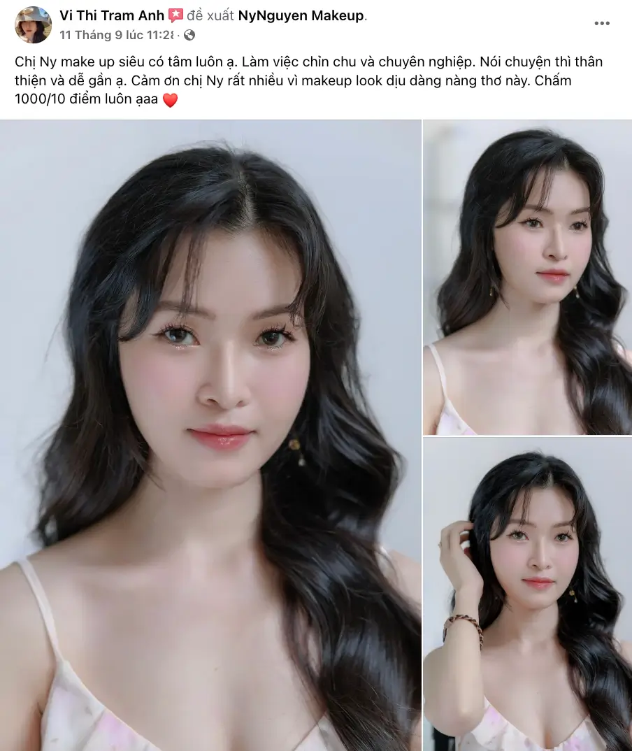 Bài review và hình ảnh từ Trâm Anh sử dụng dịch vụ trang điểm đi tiệc tại NyNguyen Makeup Bài review và hình ảnh từ Trâm Anh sử dụng dịch vụ trang điểm đi tiệc tại NyNguyen Makeup
