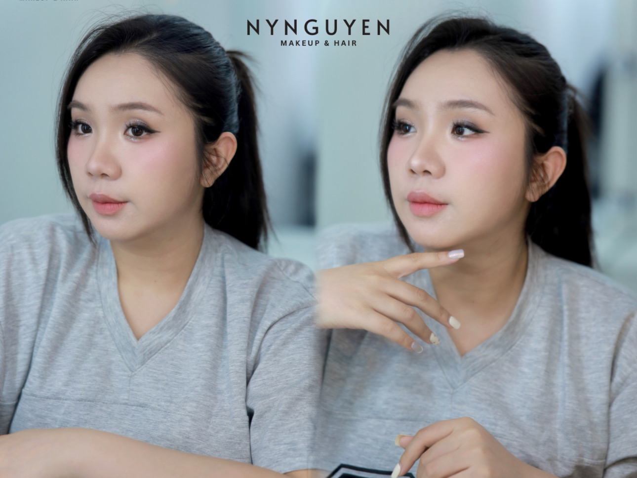 Layout makeup buổi 4 của bé học viên tại NyNguyen Makeup Layout makeup buổi 4 của bé học viên tại NyNguyen Makeup