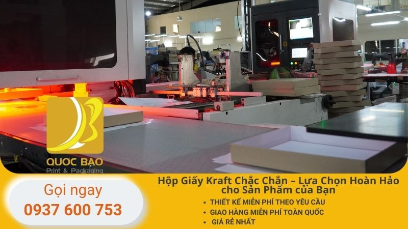 Xưởng in bao bì hộp giấy cao cấp đựng quà tặng Quốc Bảo