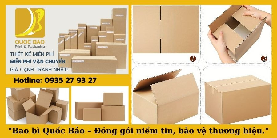 Thùng carton đóng hàng thân thiện môi trường – Giải pháp bền vững cho doanh nghiệp