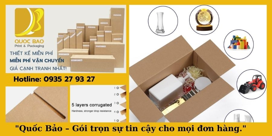 Thùng carton đóng hàng đạt chuẩn quốc tế – Bảo vệ sản phẩm khi xuất khẩu