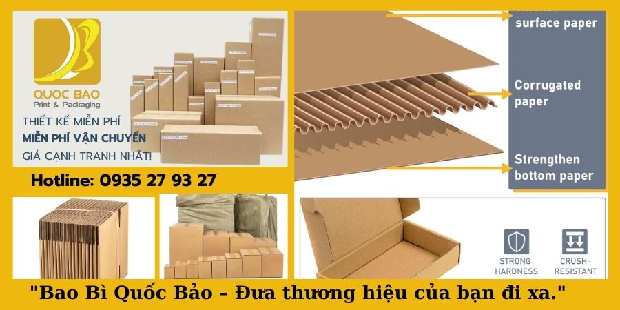 Thùng carton đóng hàng đa dạng mẫu mã – Đáp ứng mọi nhu cầu đóng gói