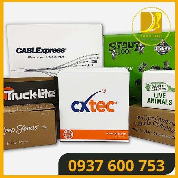 Giá cả cạnh tranh: Hộp giấy carton đóng hàng từ Bao Bì Quốc Bảo.