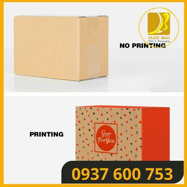 hộp carton nắp gài giá rẻ