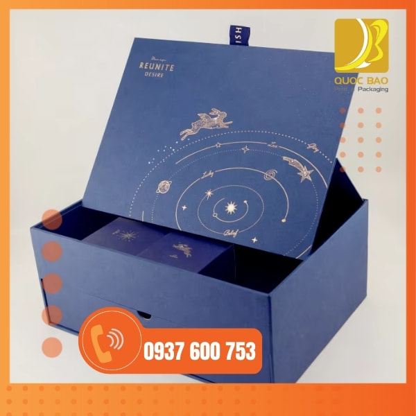 In vỏ hộp giấy đựng bánh trung thu