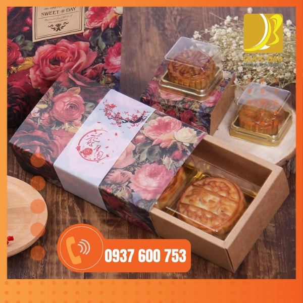 In vỏ hộp giấy đựng bánh trung thu