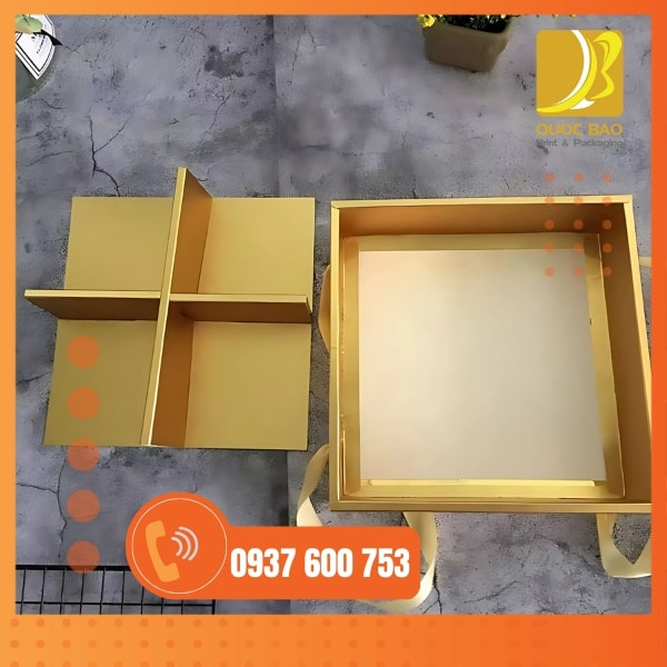 In vỏ hộp giấy đựng bánh trung thu