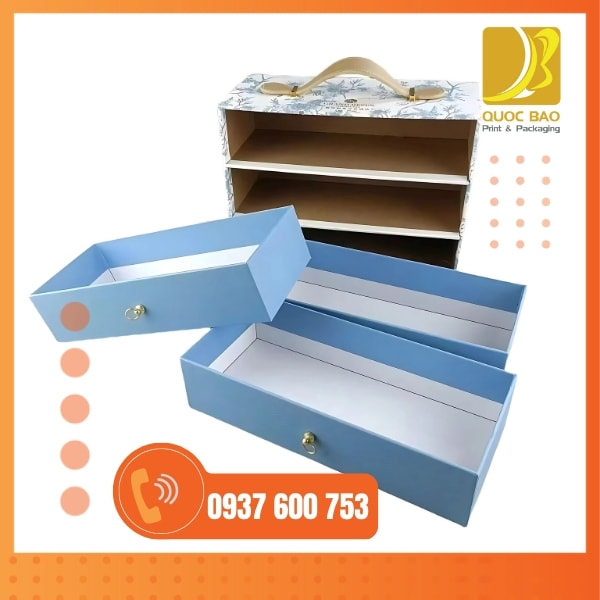 In vỏ hộp giấy đựng bánh trung thu