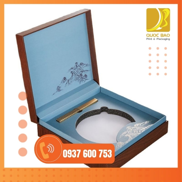 In vỏ hộp giấy đựng bánh trung thu