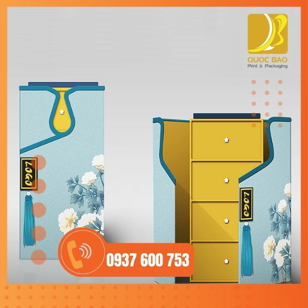 In vỏ hộp giấy đựng bánh trung thu