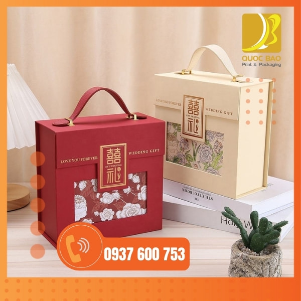 In vỏ hộp giấy đựng bánh trung thu