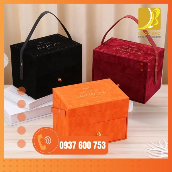 In vỏ hộp giấy đựng bánh trung thu