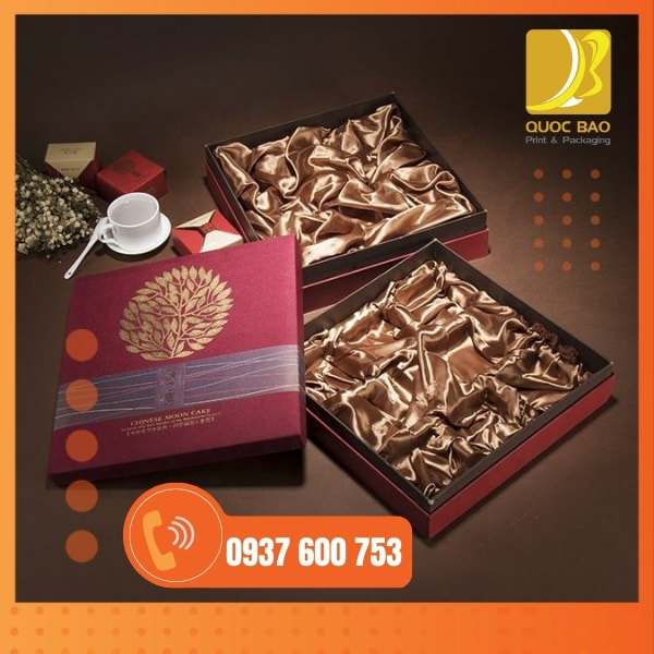In vỏ hộp giấy đựng bánh trung thu