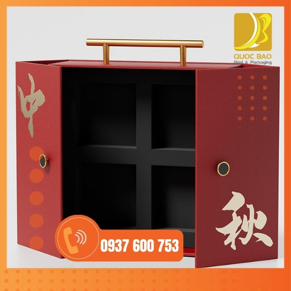 In vỏ hộp giấy đựng bánh trung thu