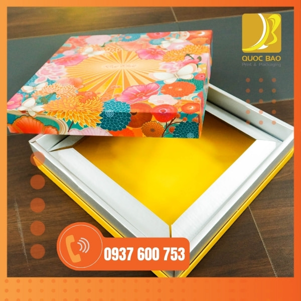 In vỏ hộp giấy đựng bánh trung thu
