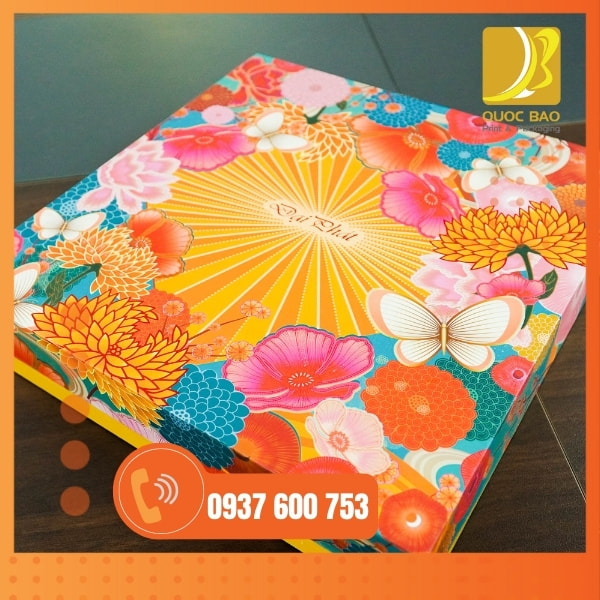 In vỏ hộp giấy đựng bánh trung thu
