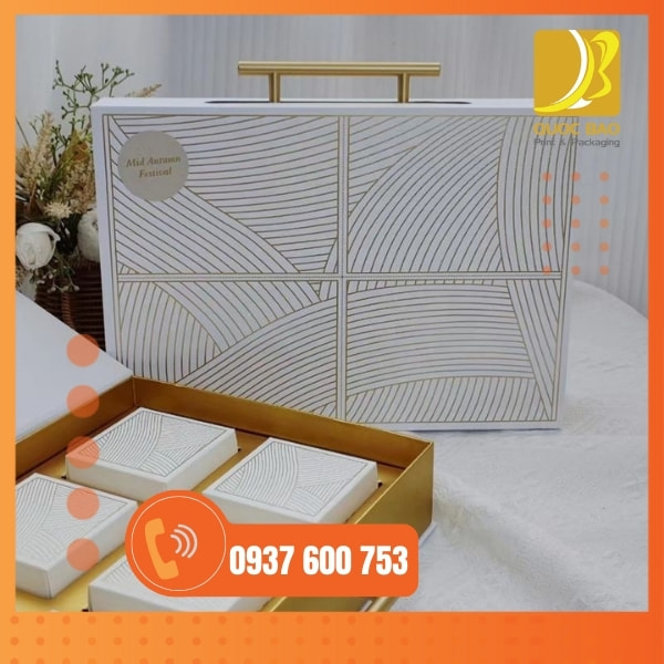 In vỏ hộp giấy đựng bánh trung thu