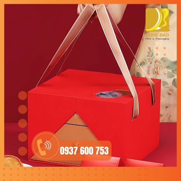In vỏ hộp giấy đựng bánh trung thu