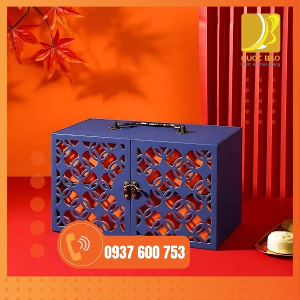 In vỏ hộp giấy đựng bánh trung thu