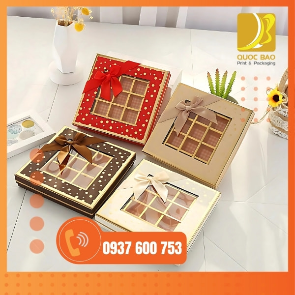 In vỏ hộp giấy đựng bánh trung thu
