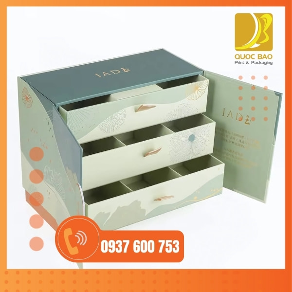 In vỏ hộp giấy đựng bánh trung thu