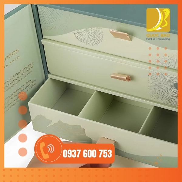 In vỏ hộp giấy đựng bánh trung thu