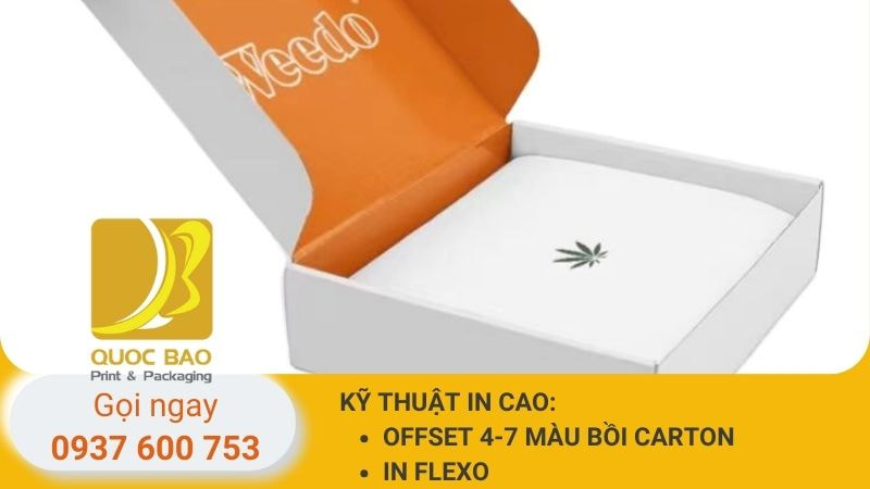Hộp carton nắp gài