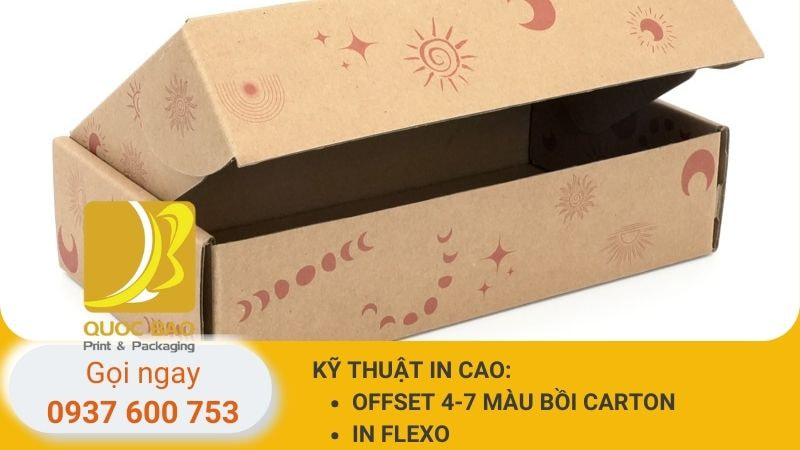Hộp carton nắp gài