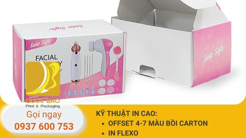 Hộp carton nắp gài