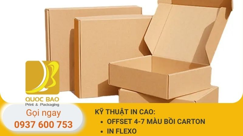 Hộp carton nắp gài