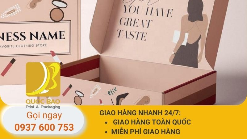 Hộp carton nắp già đóng hàng