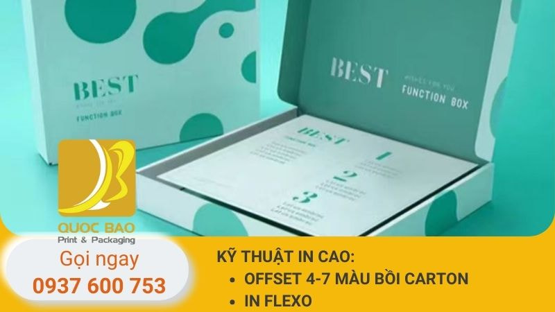 Hộp carton nắp gài