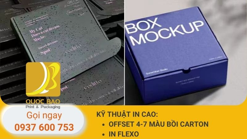 hộp carton nắp gài