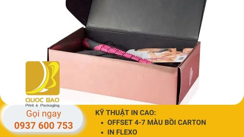 hộp carton nắp gài