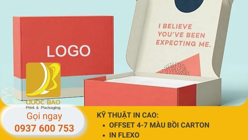 Hộp carton nắp gài