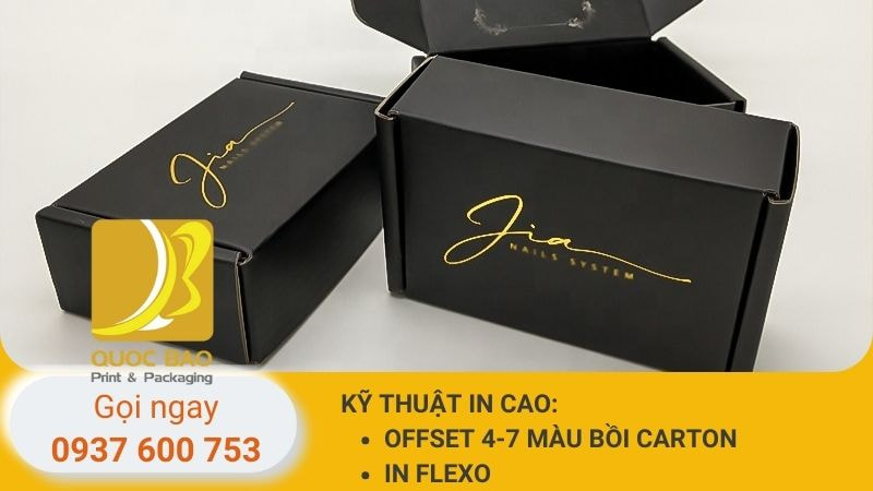 hộp carton nắp gài giá rẻ