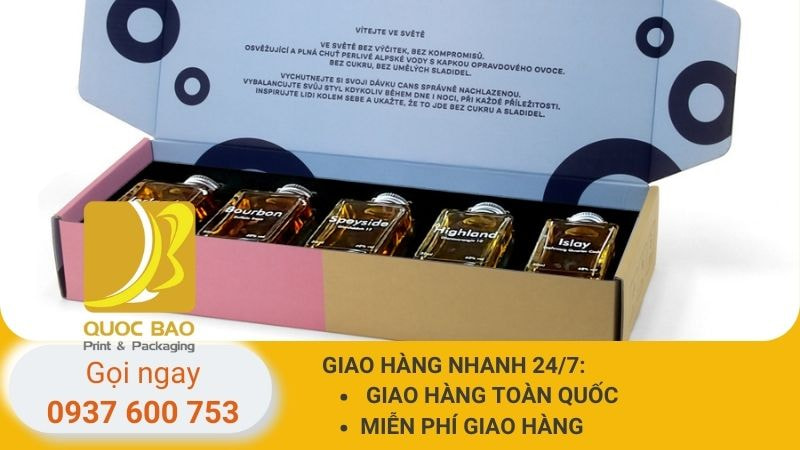 Hộp carton nắp gài đóng hàng
