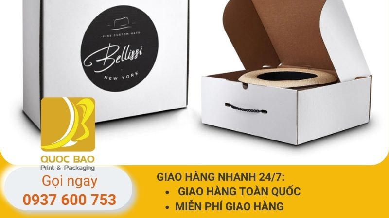 Hộp carton nắp gài