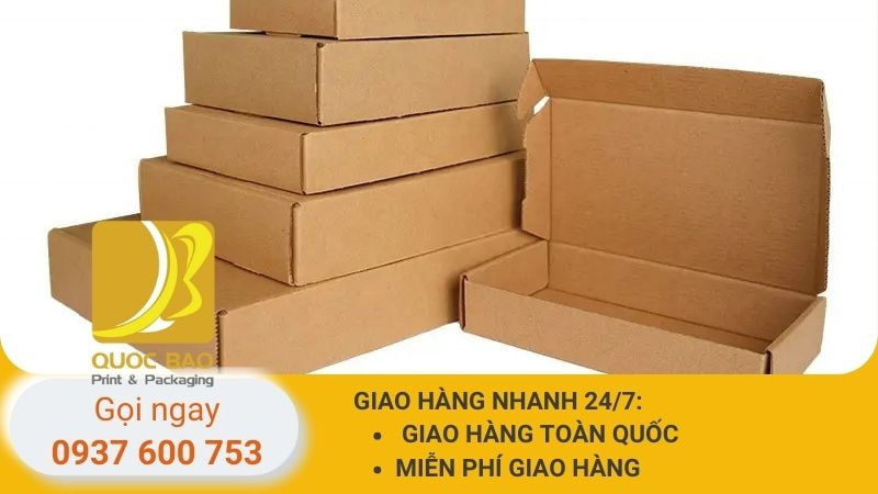 hộp carton nắp gài giá rẻ
