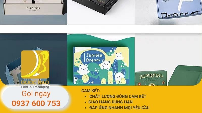 Hộp carton nắp gài