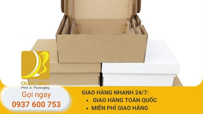Hộp carton nắp gài