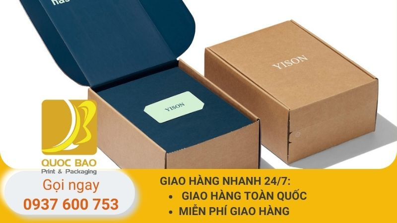 Hộp carton nắp gài đóng hàng