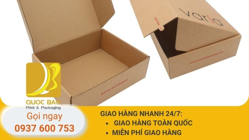 hộp carton nắp già đóng hàng