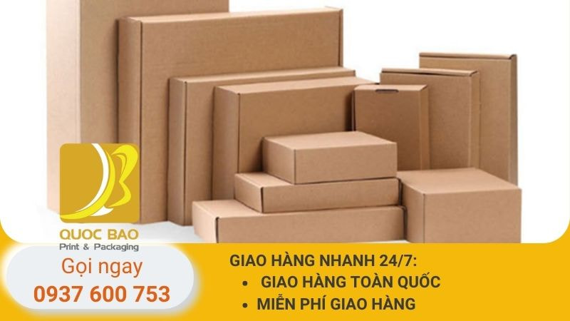 Hộp carton nắp gài