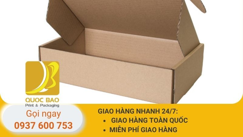 hộp carton nắp gài đóng hàng giá rẻ