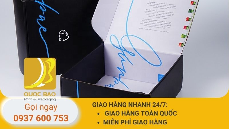hộp carton nắp gài đóng hàng giá rẻ