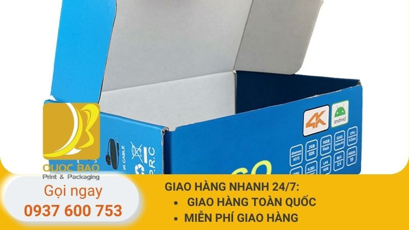 hộp carton nắp gài