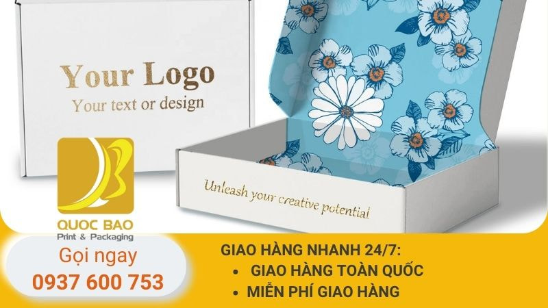 Hộp carton nắp già đóng hàng